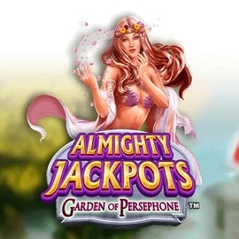 Almighty Jackpots: Garden of Persephone logo by Novomatic Goatz Casino