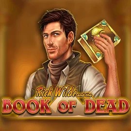 Book of Dead slot logo by Play'n GO at Goatz Casino