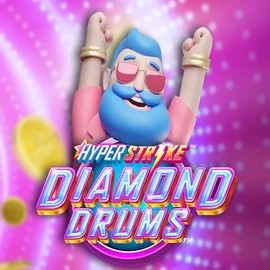 Hyper Strike Diamond Drums logo – Slots by Gameburger Studios at Goatz Casino