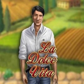 La Dolce Vita slot logo by Gamomat at Goatz CasinoLa Dolce Vita