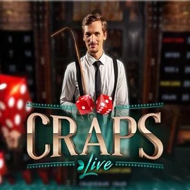 Official Live Casino logo: Live Craps by Evolution at Goatz Casino