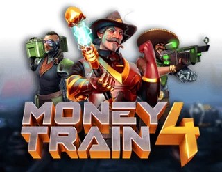 Money Train 4 slot logo by Relax Gaming at Goatz Casino