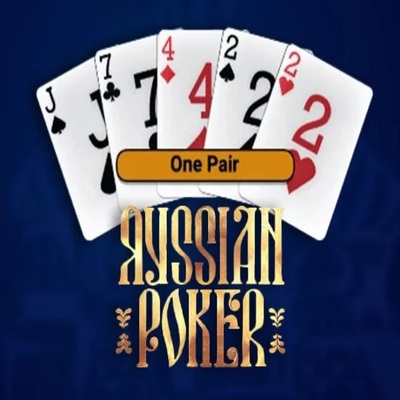 Russian Poker slot logo by OneTouch Games at Goatz CasinoRussian Poker