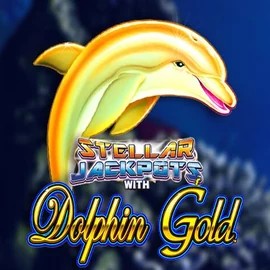 Dolphin Gold with Stellar Jackpots logo by Lightning Box Game at Goatz CasinoDolphin Gold with Stellar Jackpots