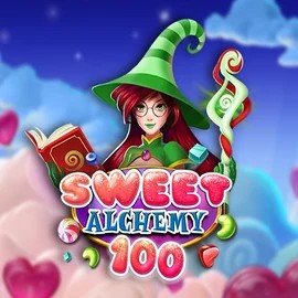 Sweet Alchemy 100 slot logo by Play'n GO at Goatz Casino